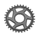 TRP - Chainring, 30T, Boost 3mm offset, Black,  CR-M8050