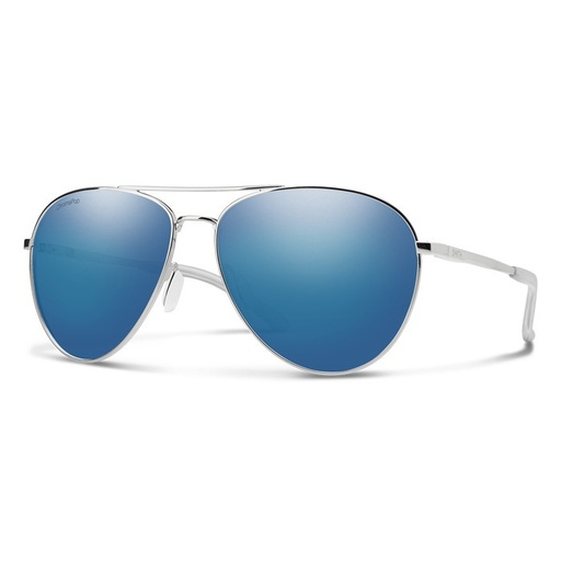 [20406201060QG] SMITH - Silver || Chromapop Polarized Blue Mirror 