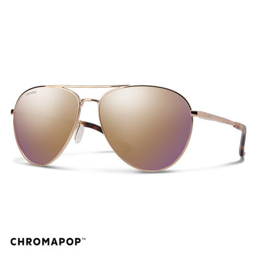 [204062000609V] SMITH - Layback - Rose Gold + Chromapop Polarized Rose Gold Mirror Lens