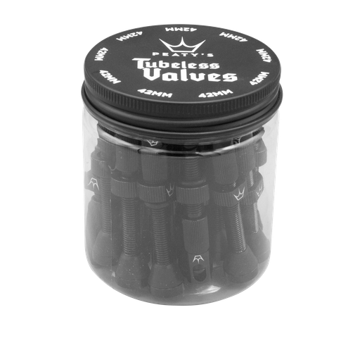[PTV2-42-BLK-W26] Peatys - Workshop Pack Peatys x Chris King Tubeless Valves - 42mm | Black