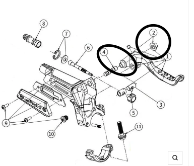 [PADH1304] TRP - DHR EVO Lever Par (BUSHINGS)