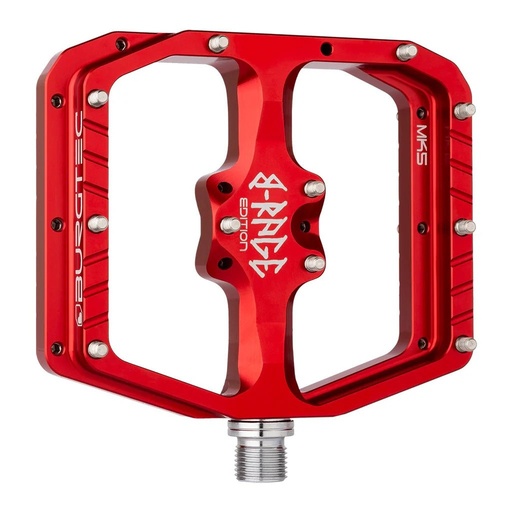 [1702] Burgtec - Penthouse Flat MK5 B-Rage Edition Pedals - Race Red