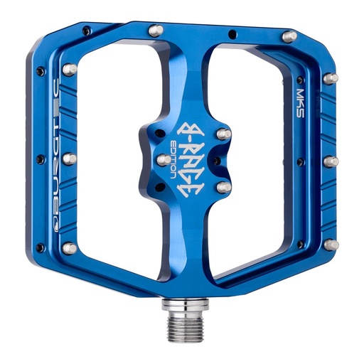 [1703] Burgtec - Penthouse Flat MK5 B-Rage Edition Pedals - Deep Blue