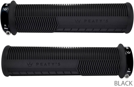 [PGM-MSH-THN-BLK] Peatys - Monarch Grip-Mushroom-Delgados (30-32mm)-Black
