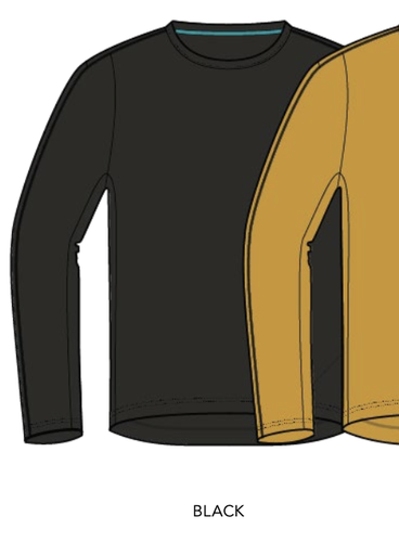 [W25TMLG0043] Yeti Cycles - TOLLAND L/S JERSEY BLACK LG