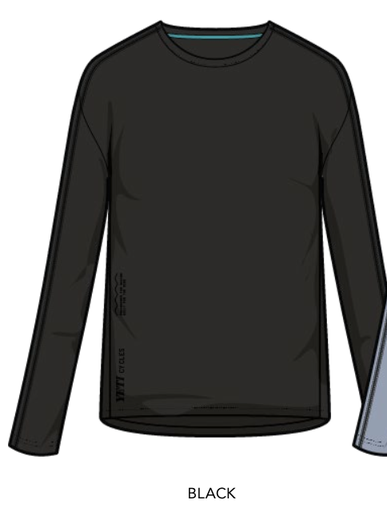 [W25TWMD0118] Yeti Cycles - W'S VISTA L/S JERSEY BLACK MD
