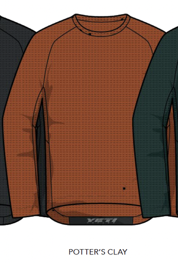 [W25TMLG0420] Yeti Cycles - HARTMAN JERSEY PT CLAY LG