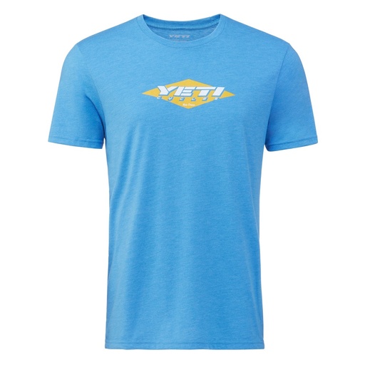 [W23CMLG0003] Yeti Cycles - DIAMOND RIDE TEE AZURE BLUE LG