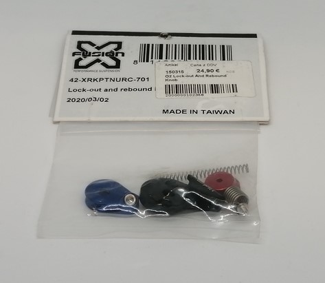 [42-XRKPTNURC-701] X-Fusion - Lock-out and rebound knob assembly