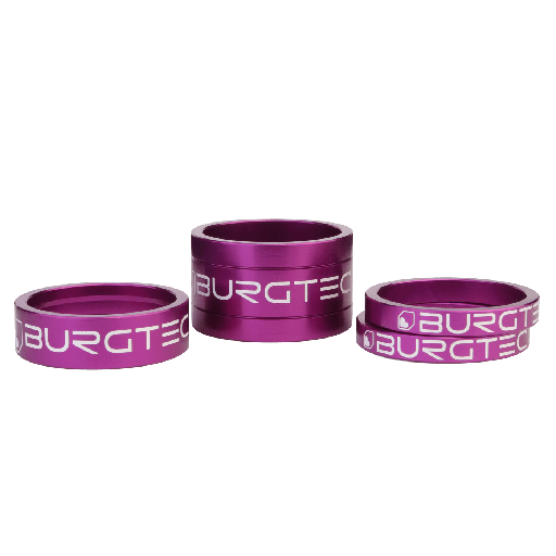[9214] Burgtec - Stem Spacers - Purple Rain (5mm Spacer x2, 10mm Spacer, 20mm Spacer)