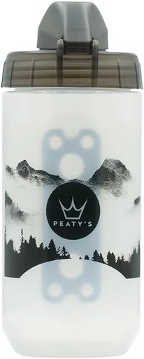 [PBTL-MTN-CLR-450-12] Peatys - Fidlock Lockin Bottle - 450ml - Mountains/Clear
