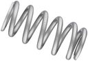 Push - Spring: 2.5" Stroke x 1.4" ID, 575Ib/in 