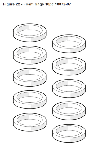 [18872-07] Ohlins -  Spare Part Kit Foam Ring 36