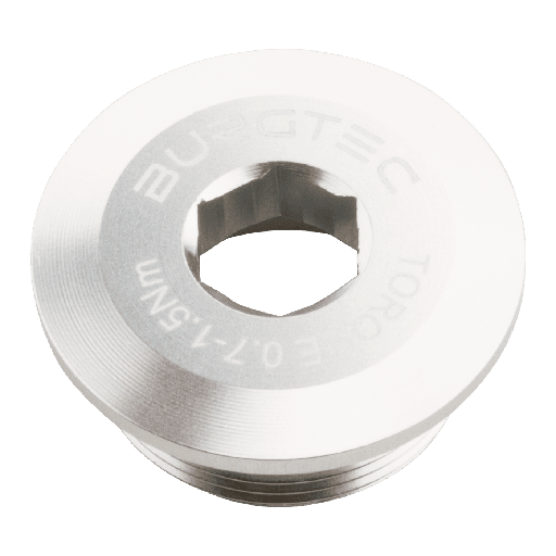 [9527] Burgtec - Shimano Crank Bolt - Rhodium Silver